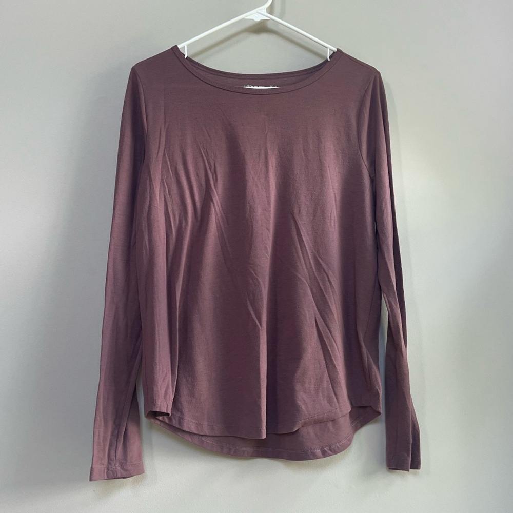 Mudd Long Sleeve Top Dusty Purple/Pink Medium (M)